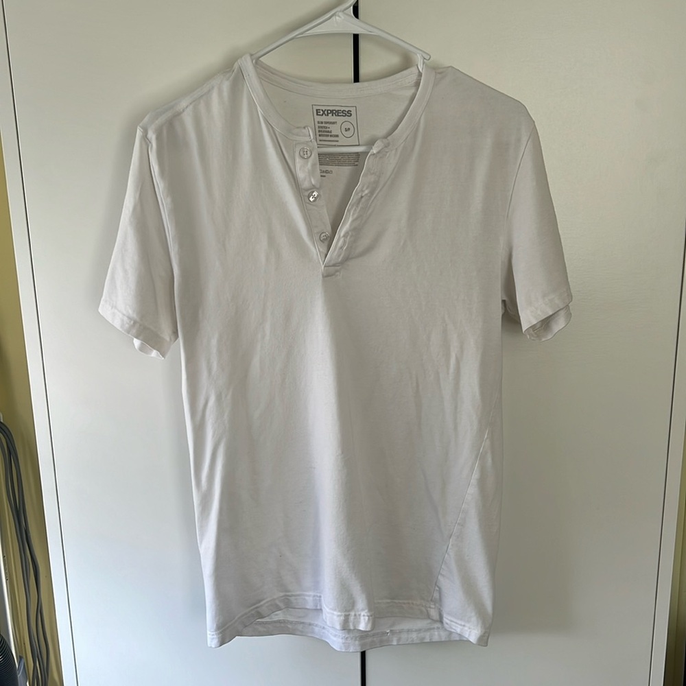 Mens Express short sleeve Henley